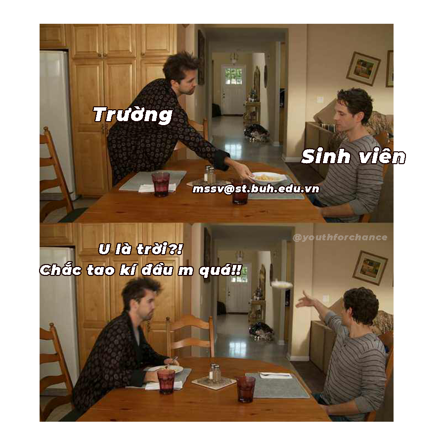 Mình đã sử dụng email trường như thế nào?